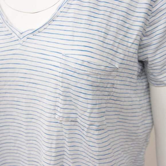 Madewell Whisper Cotton V-Neck Pocket Tee  100% Cotton Size Large - Picture 2 of 8